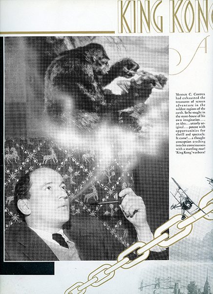 Fay Wray's program from the Hollywood premiere of King Kong,